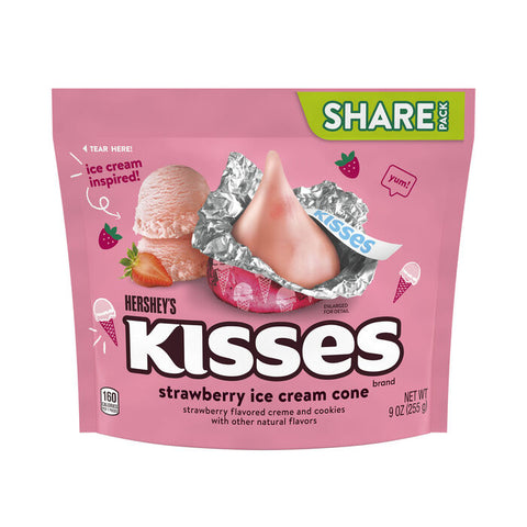 Hershey's Kisses Strawberry Ice Cream Cone Share Pack 255g - Pack of 8