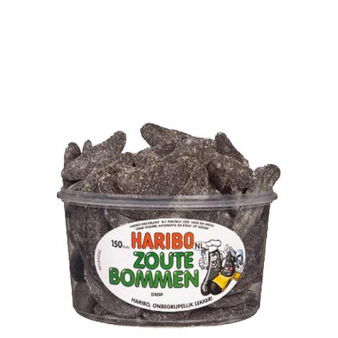 Haribo Zoute Bommen (Pickles) 1350g Tub