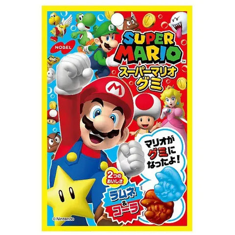 Nobel Super Mario Gummies Ramune (Japan) 45g - Pack of 6