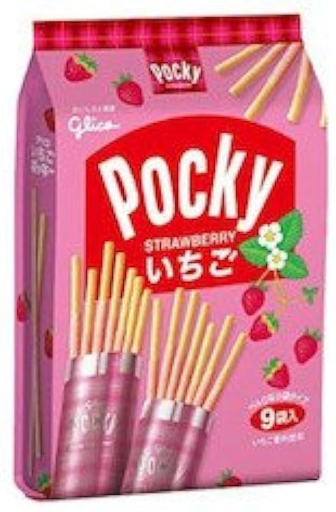 Glico Pocky Strawberry (Japan) 119g - Pack of 6