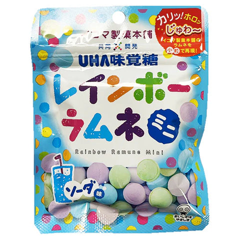 UHA Rainbow Ramune Candy Mini Soda (Japan) 30g - Pack of 6