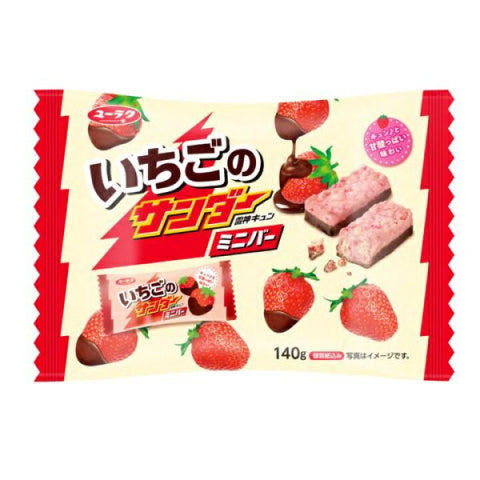 Yuraku Black Thunder Mini Strawberry (Japan) 140g - Pack of 12