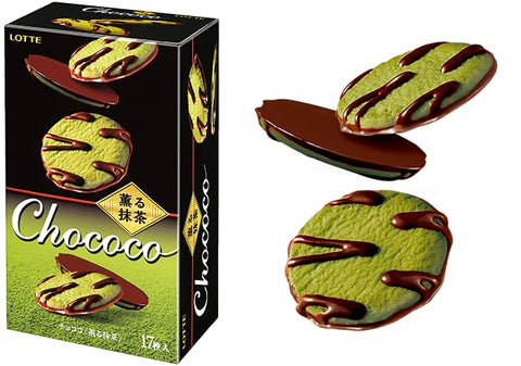 Lotte Chococo Matcha Cookie 98g - Pack of 5