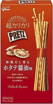 Glico Pretz Super Crunchy Scallop & Soy Sauce (Japan) 60g - Pack of 10