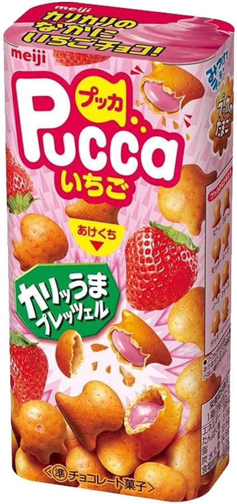 Meiji Pucca Strawberry (Japan) 39g - Pack of 10