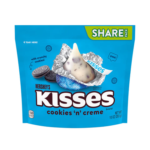 Hershey's Kisses Cookies 'N' Creme Share Pack 283g - Pack of 8