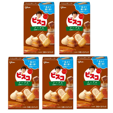 Glico Bisco Maple (Japan) 81g - Pack of 10