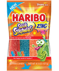 Haribo Sour Streamers 128g - Pack of 12