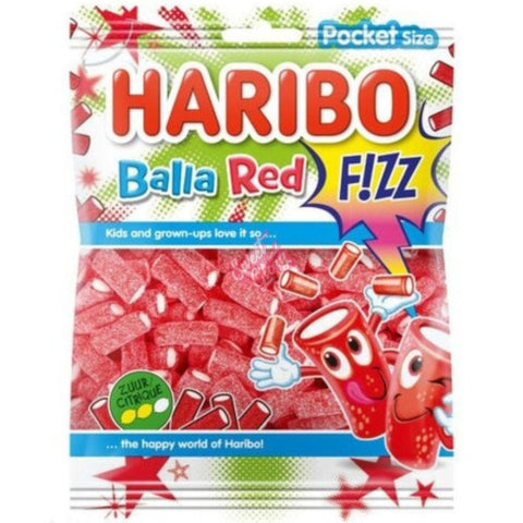 Haribo Balla Red Fizz 70g - Pack of 28