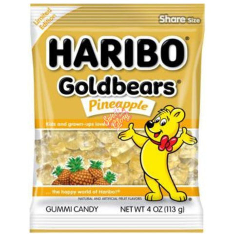 Haribo Gold Bears Pineapple 113g - Pack of 12