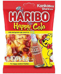 Haribo Happy Cola Bottles 80g - Pack of 30