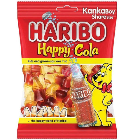 Haribo Happy Cola Bottles 80g - Pack of 30