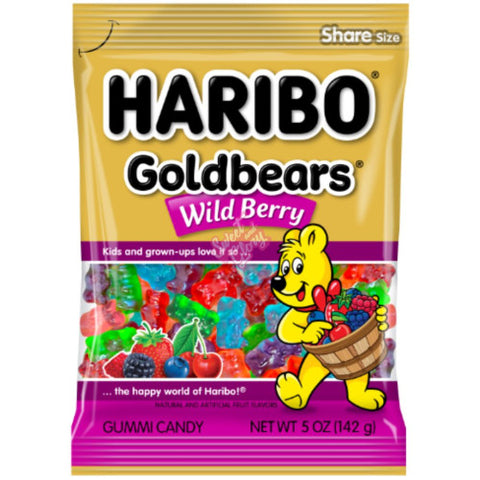 Haribo Gold Bears Wild Berry 142g - Pack of 12