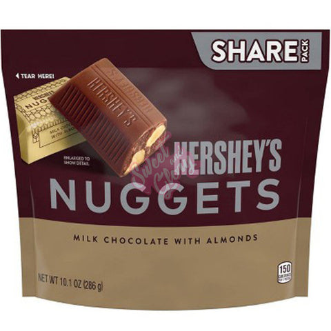 Hershey's Nuggets Milk Chocolate with Almonds 286g - Pack of 8