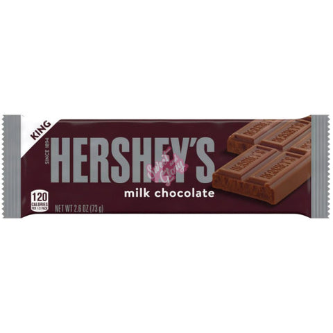 Hershey's King Size Milk Chocolate 73g - Pack of 18