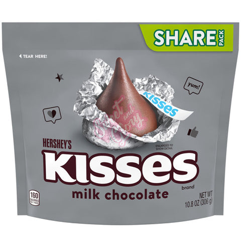 Hershey's Kisses Milk Chocolate Share Pack 306g - Pack of 16