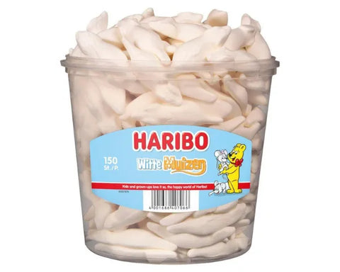 Haribo Witte Muizen (White Mice) 1050g Tub