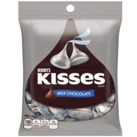 Hershey Kisses Peg Bag 150g - Pack of 12