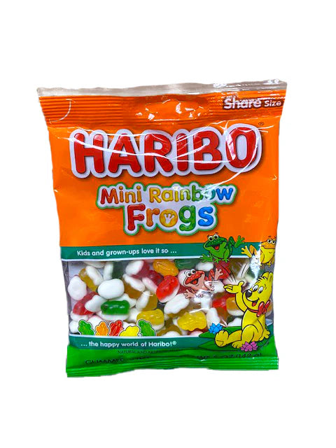 Haribo Mini Rainbow Frogs 141g - Pack of 12