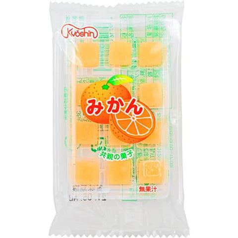 Kyoushin Mandarin Orange Mochi Candy (Japan) 15g - Pack of 20