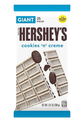 Hershey's Giant Bar Cookies & Creme 209g - Pack of 12