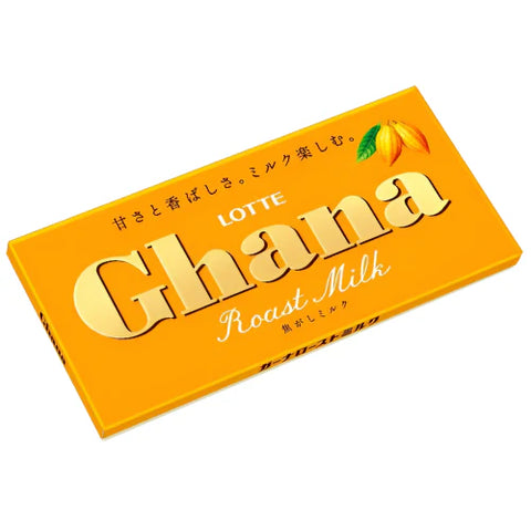 Lotte Ghana Roast Milk Chocolate 50g - Pack of 10