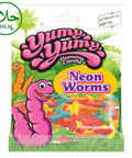 Yumy Yumy Neon Worms 128g - Pack of 12