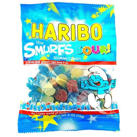 Haribo The Smurfs Sour 113g - Pack of 12