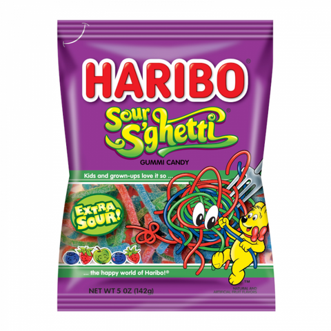 Haribo Sour S'ghetti 142g - Pack of 12