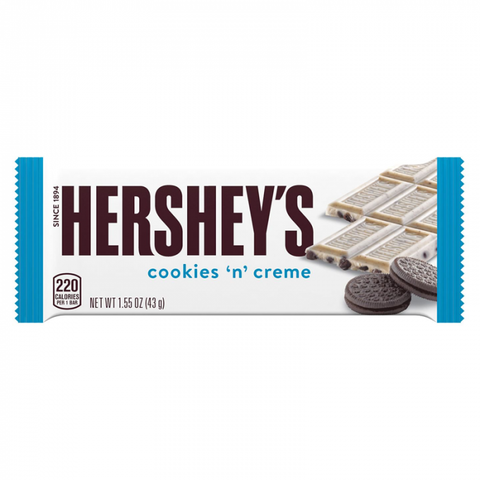 Hershey's Cookies & Creme Bar US 43g - Pack of 36