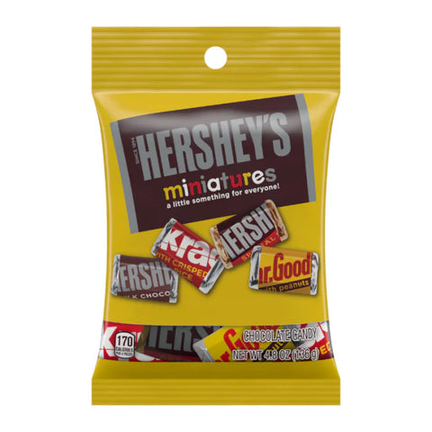 Hershey's Miniatures Peg Bag 136g - Pack of 12