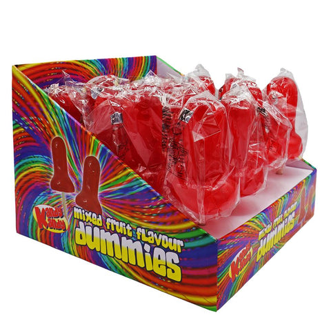 Kandy Kandy Mixed Fruit Red Dummy On A Stick 120g - 16 x 120g Lollipops