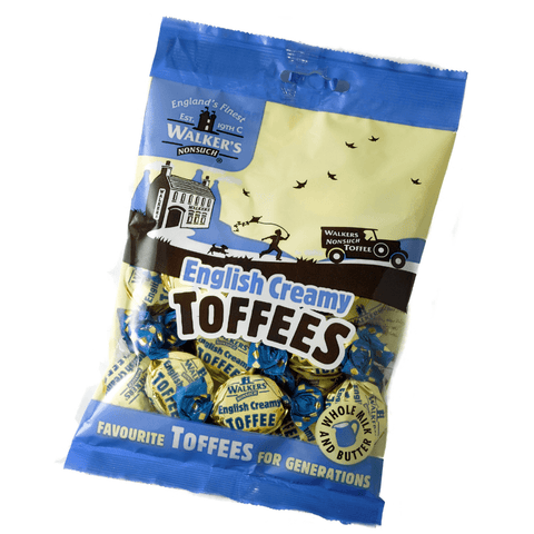 Walker's Nonsuch English Creamy Toffees 150g - 12 x 150g Bag