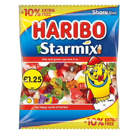 Haribo Starmix Bag 154g £1.25 PMP + 10% Extra Free - 12 x 154g Bags