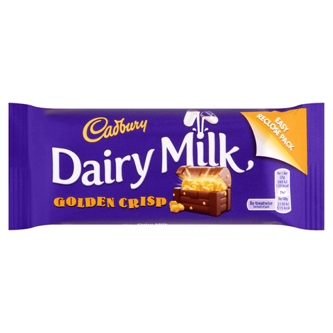 Cadbury Dairy Milk Golden Crisp Bar 53g (Irish) - 48 x 53g Bars