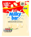 Milkybar Giant Buttons White Chocolate Sharing Bag 85g PMP £1.25 - 12 x 85g Bags