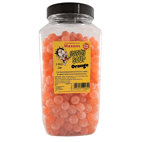 Maxon's Stupidly Sour Orange Sweets Jar 3kg