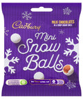 Cadbury Dairy Milk Mini Snowballs Milk Chocolate 80g - 24 x 80g Bags