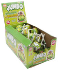 Zed Candy Jumbo Sour Apple Jawbreaker On A Stick 35g 30p PMP - 40 x 35g Lollipops