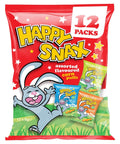 Happy Snax Assorted Flavoured Corn Puffs 12 Pack 96g - 20 x (12 x 8g) Multipacks