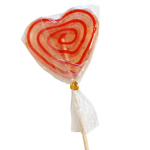 Bonds Confetti Heart Candy Pop 50g - 24 x 50g Lollipops