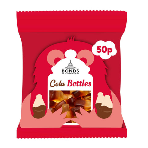 Bonds Cola Bottles Treat Bags 50g 50p PMP - 20 x 50g Bags