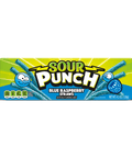 Sour Punch Blue Raspberry Straws 128g - 24 x 128g Bars