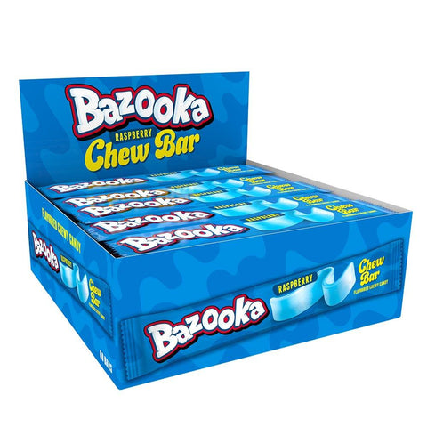 Bazooka Blue Raspberry Chew Bars 14g - 60 x 14g Bars