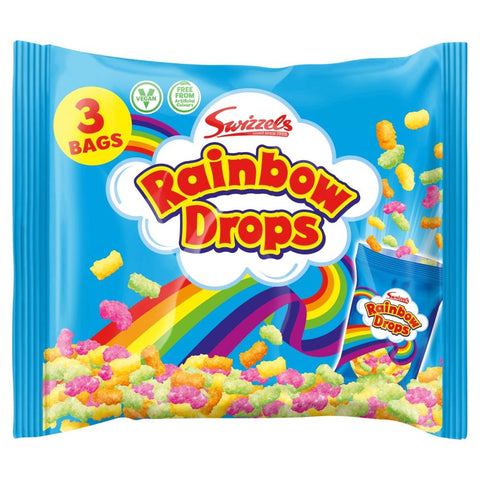 Swizzels Rainbow Drops 3 Pack 49g - 10 x (3 x 32g)