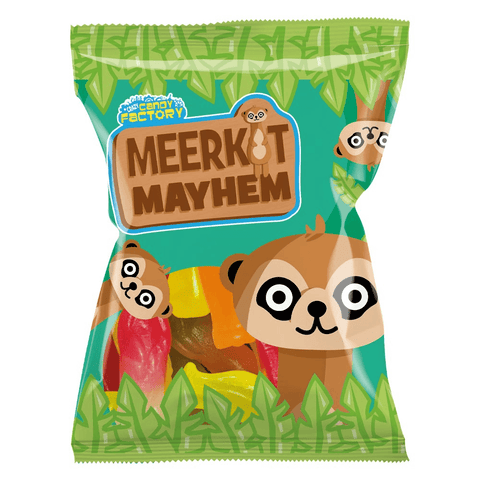 Crazy Candy Factory Meerkat Mayhem Bag 135g - 12 x 135g Bags