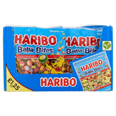 Haribo Balla Bites 140g £1.25 PMP - 12 x 140g Bags