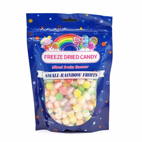 Freeze Dried Candy Small Rainbow Fruits Pouch 90g - 8 x 90g Pouches