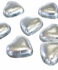 Kingsway Silver Foil Milk Chocolate Hearts 1kg