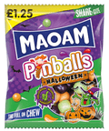 Maoam Pinballs Halloween Bag 140g £1.25 PMP - 14 x 140g Bags